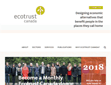 Tablet Screenshot of ecotrust.ca