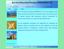 Tablet Screenshot of ecotrust.hk